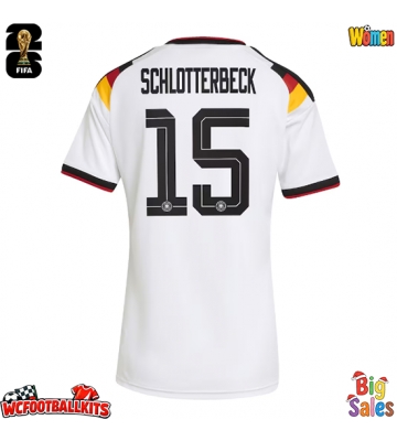 Germany Nico Schlotterbeck #15 Replica Home Stadium Shirt for Women World Cup 2026 Short Sleeve